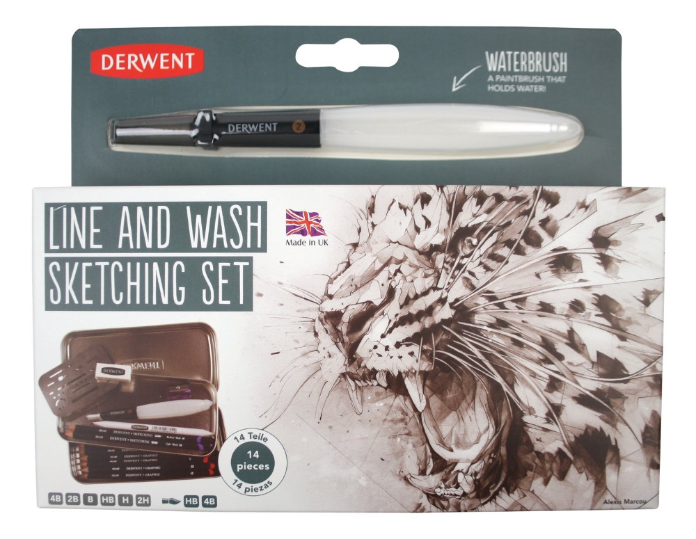 Derwent Line & Wash Sketching Set