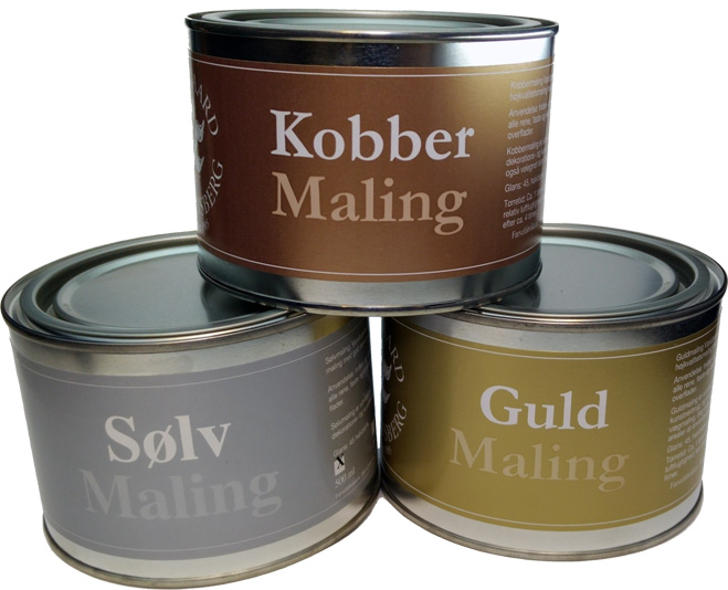 Guld – Sølv – Kobber  Metal maling