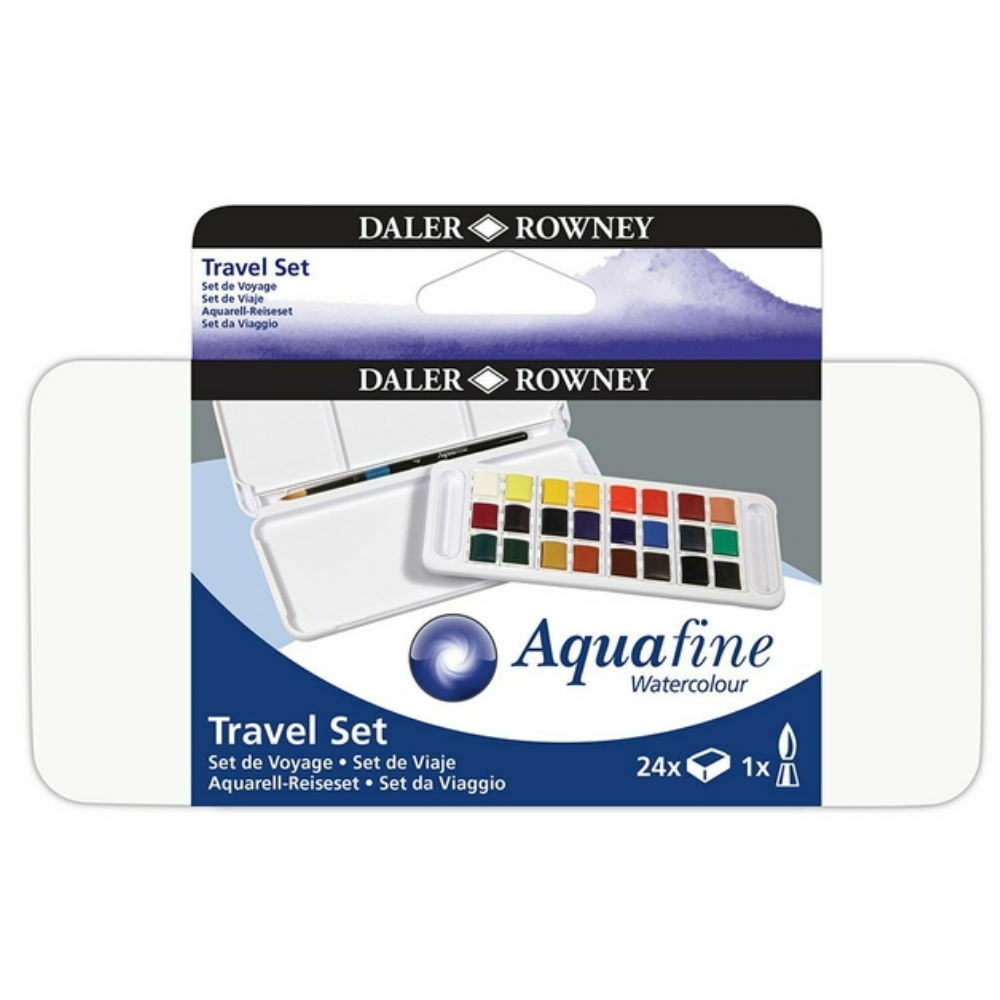 Daler Rowney Aquafine Watercolour Travel set – 24 stk