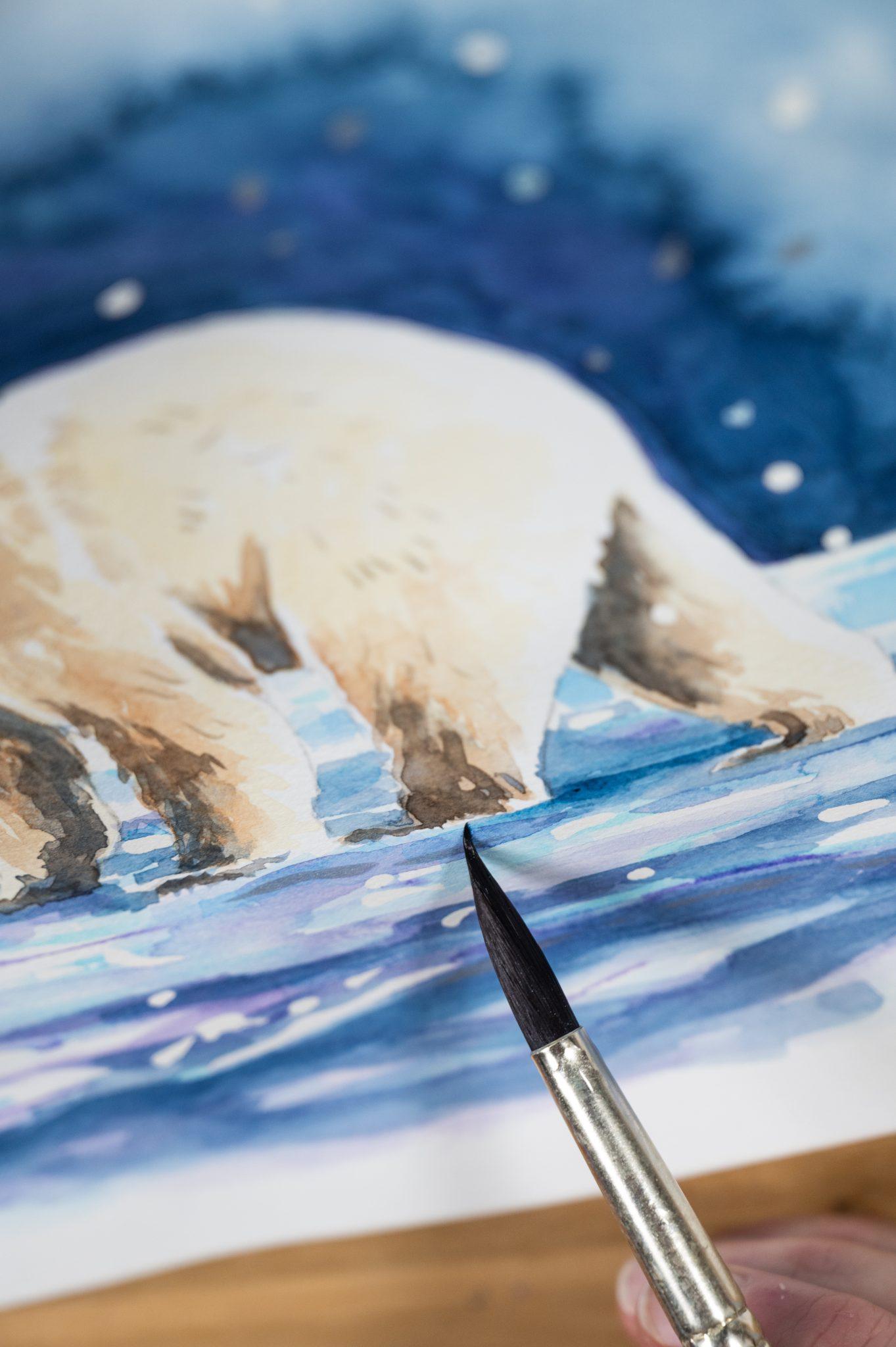 Daler Rowney Simply Watercolour Brushes Penselsæt Med Etui - Billede 2