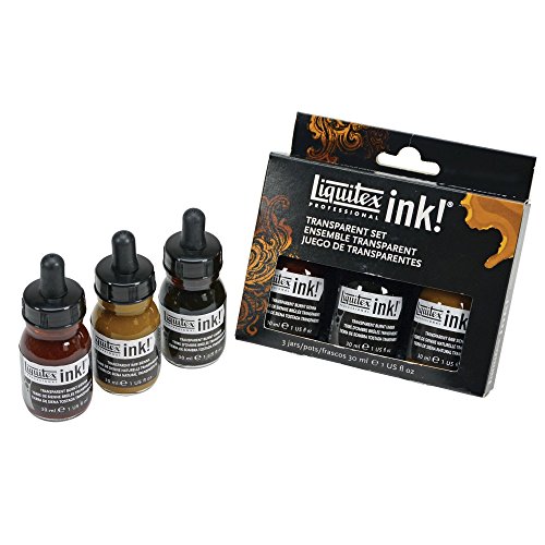 Liquitex Acrylic Ink Transparents 3-sæt 30 ml